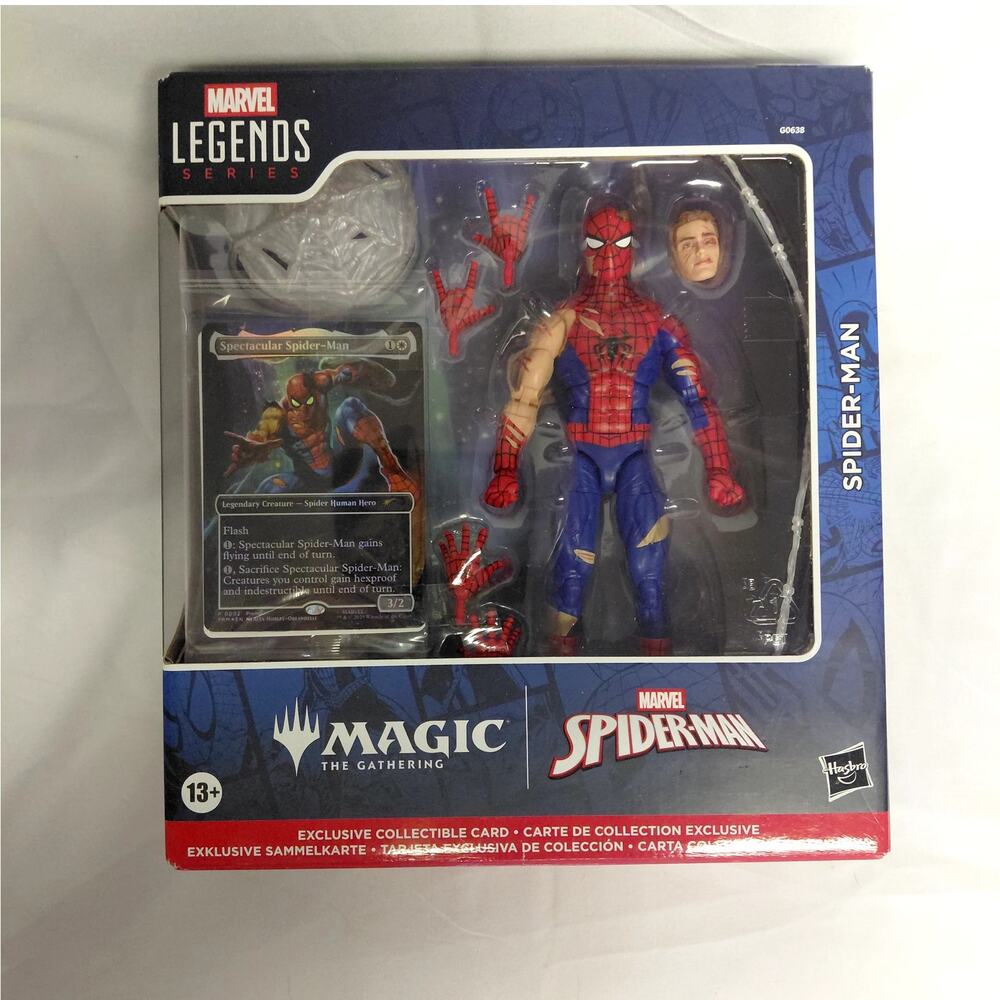 NIB Marvel Legends MTG Spider-Man 6" Action Figure And Exclusive Foil Card